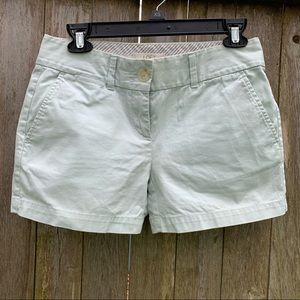 LOFT mint green chino shorts